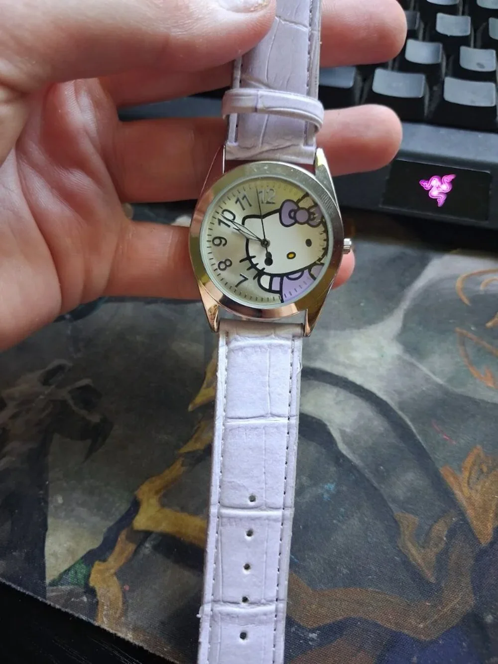 Lilac Sanrio Hello Kitty watch